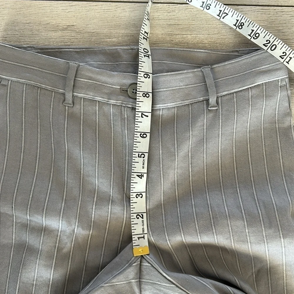 J. Jill Linen stretch size 6 pinstripe ankle pants